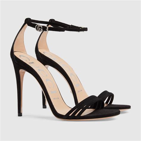 gucci shoes double g|gucci black high heel sandals.